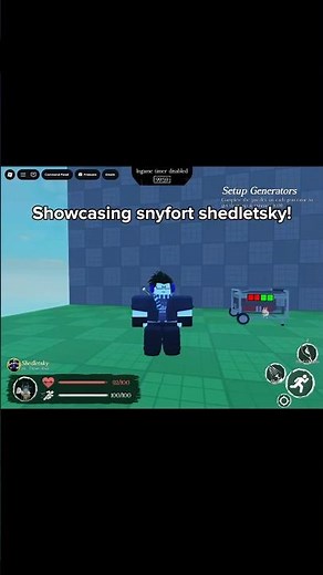 Snyfort shedletsky showcase #roblox #forsaken