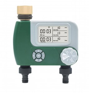 [Hot Item] 2-Outlet Home Garden Automatic Irrigation Electronic Water Timer System Plan Tools Timer