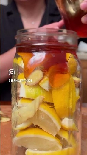 How to make Fermented Honey Lemon Ginger #honey #healingfood #ginger #fermentation