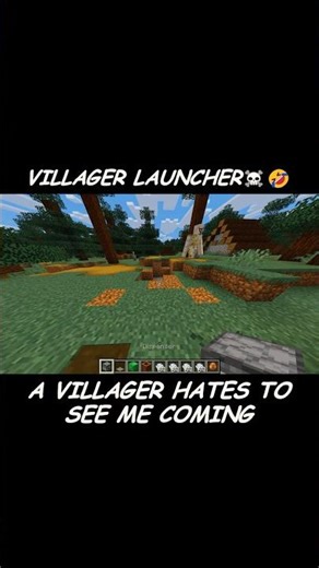 Insanely EVIL Villager Launcher!👹#minecraft #yosho #liriklagu