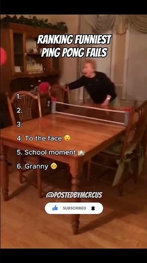 Funniest Ping Pong Fails! 🏓😂 #shorts