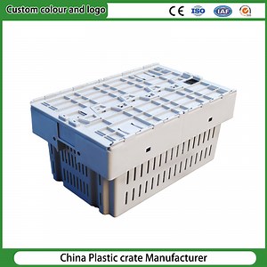 [Hot Item] Fruits Vegetable Foldable Storage Crate Plastic Collapsible Crates Stackable Plastic Foldable Crates