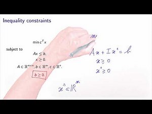 Simplex algorithm: initial tableau, the simple case