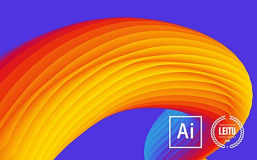 用AI设计多彩酷炫背景图 | AI Tutorials background design