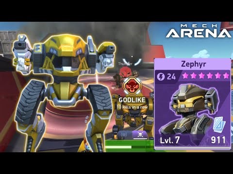 Maxing Out Zephyr Mech - Zephyr with Reaver Gameplay - Mech Arena