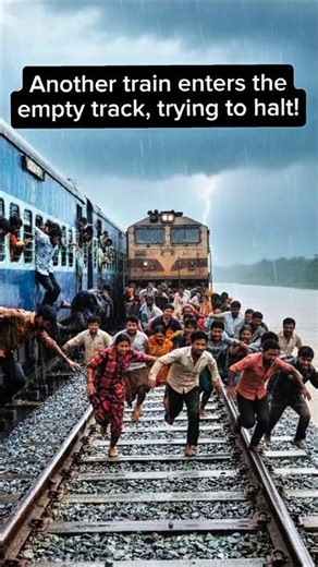 The Fake Fire That Killed 13 People 🚂💔 #tragedy #trainaccident