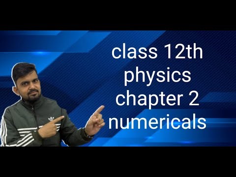 Class 12th chapter 2, numericals