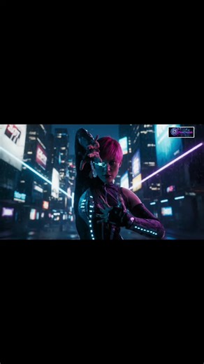 Cyberpunk 2077 Dance ⚡🤖 A high-energy futuristic dance performance set in a neon megacity of 2077. Sharp, glitchy movements, cyberpunk attitude, and cinematic camera motion synced to a driving electronic beat. Pure next-gen vibe 🌃🔮💃