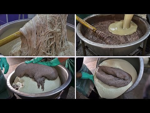 Traditional Tahini Halva How to make Plain and Cocoa Tahini Halva