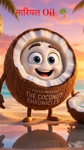 Coconut Oil 🌴 !#shorts #viral #trending #ai #cartoon