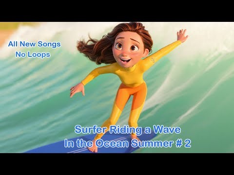 🏄‍♂️ Surfer Riding a Wave in the Ocean Summer # 2