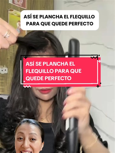 Planchar el Flequillo para un Acabado Natural