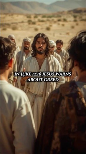 In Luke 12:16-21, Jesus Warns About Greed...