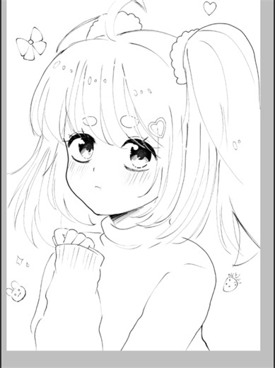 Cute Drawing Speedpaint Tutorial with Ibis Paint X