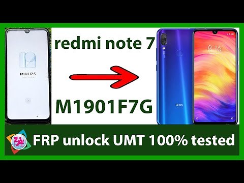 redmi note 7 FRP unlock UMT model: M1901F7G