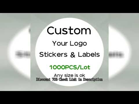 1000 PCS Custom Stickers Customize Logo Label Sticker Personalized Stickers Packaging Labels Design