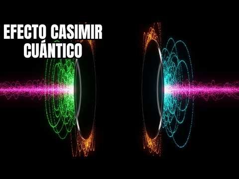 Efecto Casimir cuántico: Cuando dos placas de metal se presionan entre sí sin ninguna fuerza.