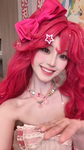 #fuhuilin :Halo! It's me! #cosplay #costume #beautiful #pinkiepie #mylittlepony #trendingshorts #美女