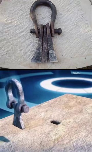 An ancient technique for lifting giant stone blocks using a Lewis tool
