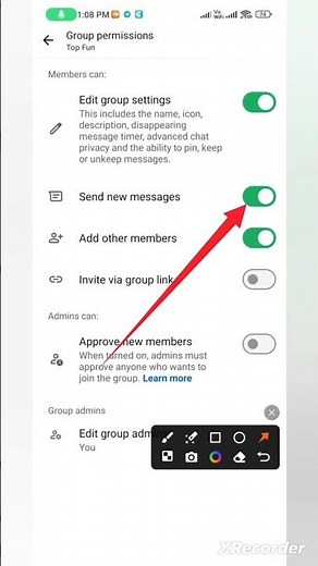 Whatsapp Group Only Admin Send Message Settings #sorts #shortvideo #youtubeshorts