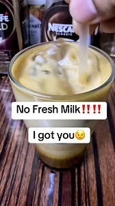 Spanish Latte using Evaporated milk | 12oz ~ 1tbsp nescafe, 45ml condensed milk, 120ml evaporated milk and ice | #baristangmangyanvlog #spanishlatte #icedcoffee #cafevlog @topfans | Baristang Mangyan Vlog