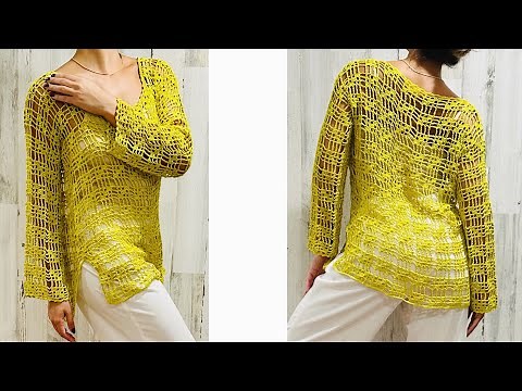 🍋 CROCHET SUMMER TUNIC - CROCHET SUMMER TUNIC - ||TUTORIAL||