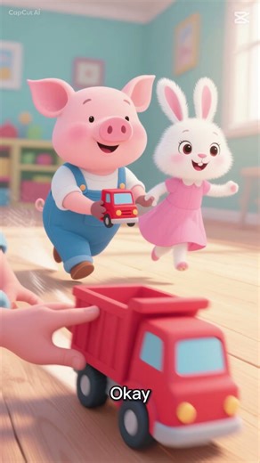 Part9 Porky Pig Bedtime Story: First Time Sharing Toys! 🐷🧸 Bunny Makes It Fun #bedtimestory #cozy