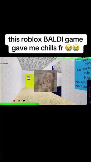 this ROBLOX BALDI game gave me chills fr 😭 #roblox #robloxhorror #baldisbasics #horrorgame #viral