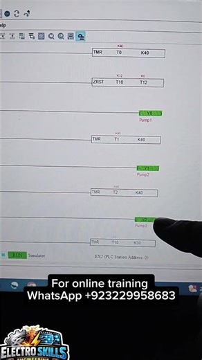 Auto On Off Pump using Timer#plcprogramming #industrialautomation #pumponoff#electrical #electrician