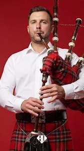 Highland Redstone Professional Full-Size Rosewood Scottish Bagpipe – Lead-Free Glossy Black Finish | Gold-Engraved Mounts & Ferrules | Cowhide Leather Hard Case | Premium Reeds + FREE Practice Chanter
