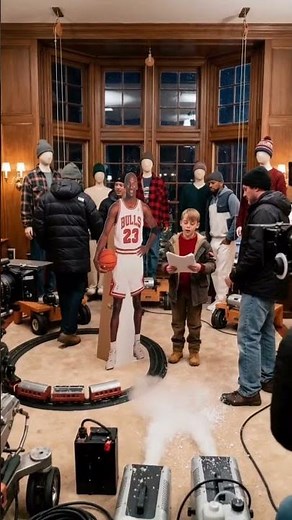 Behind-the-scenes footage from the movie Home Alone.