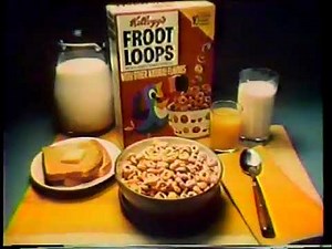1976 Kellogg's Froot Loops Cereal Commercial