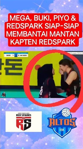 MEGA DKK MEMBANTAI EX KAPTEN 🔥‼️#megatron #redsparks #ibkaltos #unstoppable #shorts #volleyball