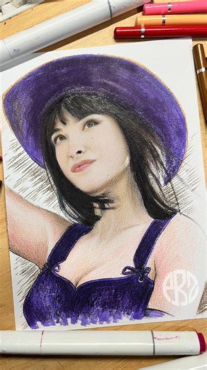 Drawing Nico Robin (Lera Abova) | One Piece Live Action Netflix #missallsunday #onepieceliveaction