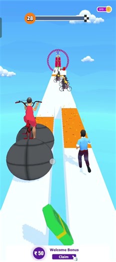 couples run🫂 Gameplay Level 31 funny 😱🤌😢 Android Funny Gameplay Video #roofrails #gta #shot#2026