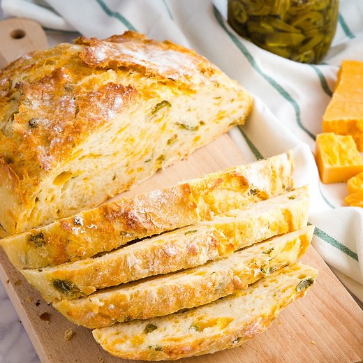 289K views · 70 reactions | The full printable recipe here: https://thebusybaker.ca/no-knead-jalapeno-cheese-artisan-bread/ Check out this cheesy and spicy Easy No Knead Jalapeno Cheese Artisan Bread and it's just perfect for sandwiches!! | The Busy Baker | Facebook