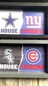 HOUSE DIVIDED Custom 2 SPORTS Team Sign | Framed Sign, Print Only or Mounted Canvas Options | Sports Lover Family Home Decor - Etsy