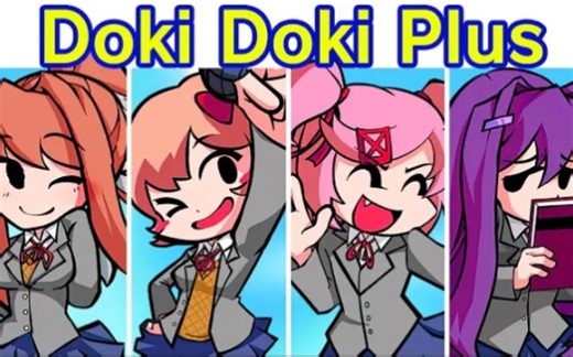 Friday Night Funkin' VS Monika + Doki Doki Takeover Plus (FNF Mod)