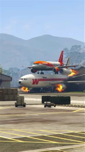 Plane Engine Fail Before Take off From Airport - Gtav