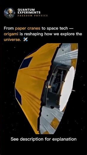 Origami 🚀 in Space? #physics #experiment #science #usa #space