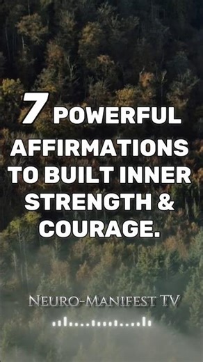 Boost Confidence & Build Inner Strength to Empower Your Mind | 7 Powerful Affirmations #innerpeace