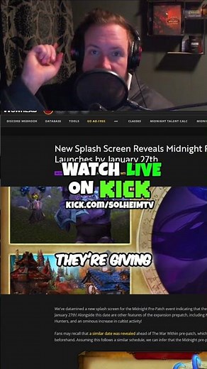 WoW Pre-Patch Date LEAKED! Midnight Expansion Details! #shorts