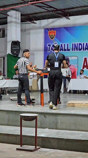 My first arm wrestling competition (🙌🙏) ….. #allindiapolice #armwrestling #games | Lovepreet Fitness
