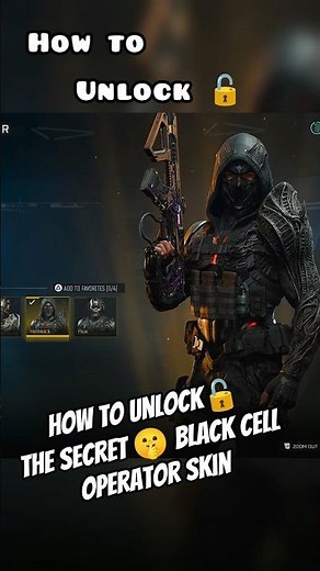 how to unlock the secret dark ops black cell operator in #season4 #callofduty #warzone #blackops7