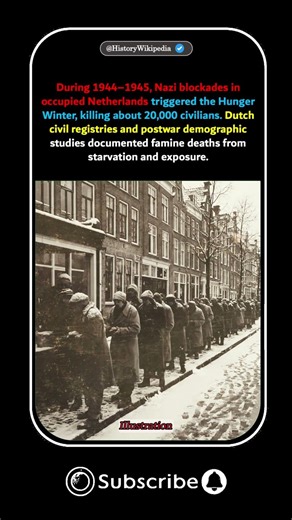 Hunger Winter Starvation 1944 #darkhistory #darkfacts