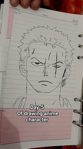 Day-5 of drawing anime character #art