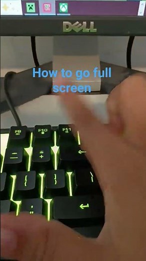 how to go full screen