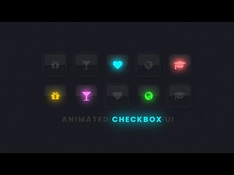 Glowing Checkbox UI using HTML and CSS Only | CSS Animated Checkbox