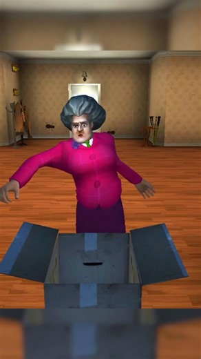 Angry BEES In Miss T's Package! 🐝📦 HILARIOUS TRAP! #shorts #scaryteacher3d