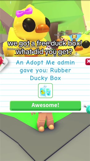what did you get from your duck box during today’s adopt me admin abuse? #adminabuse #adoptme #roblox #fyp #goviral